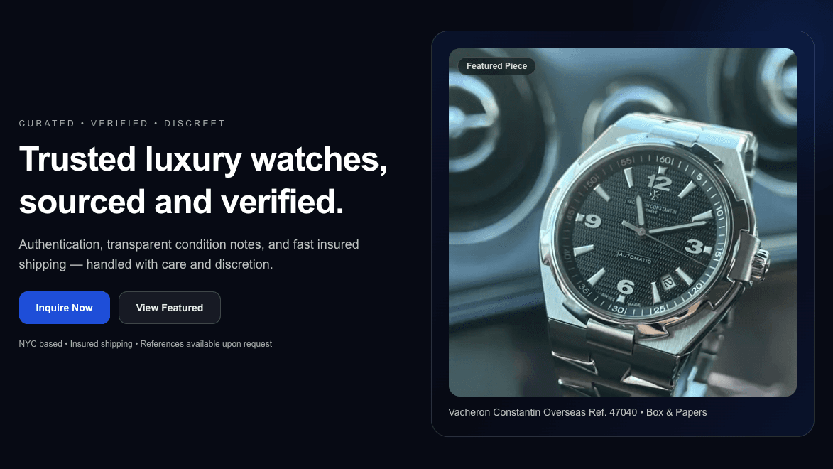 Consultants of Time homepage